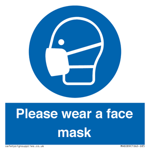 Please wear a face mask